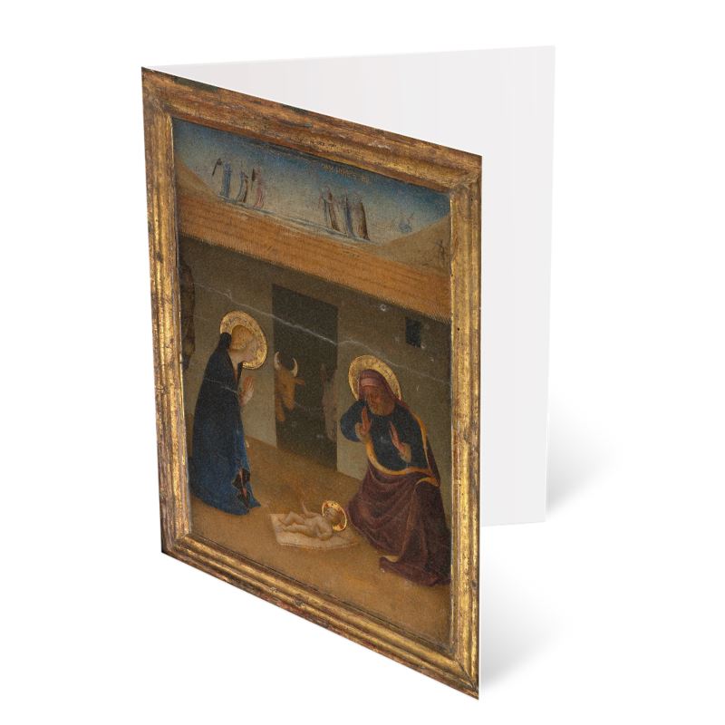 The Nativity by Sano di Pietro Greetings Card