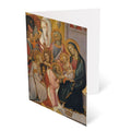 The Adoration of the Kings by Jacopo di Cione Greetings Card