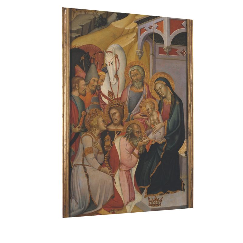 The Adoration of the Kings by Jacopo di Cione Postcard