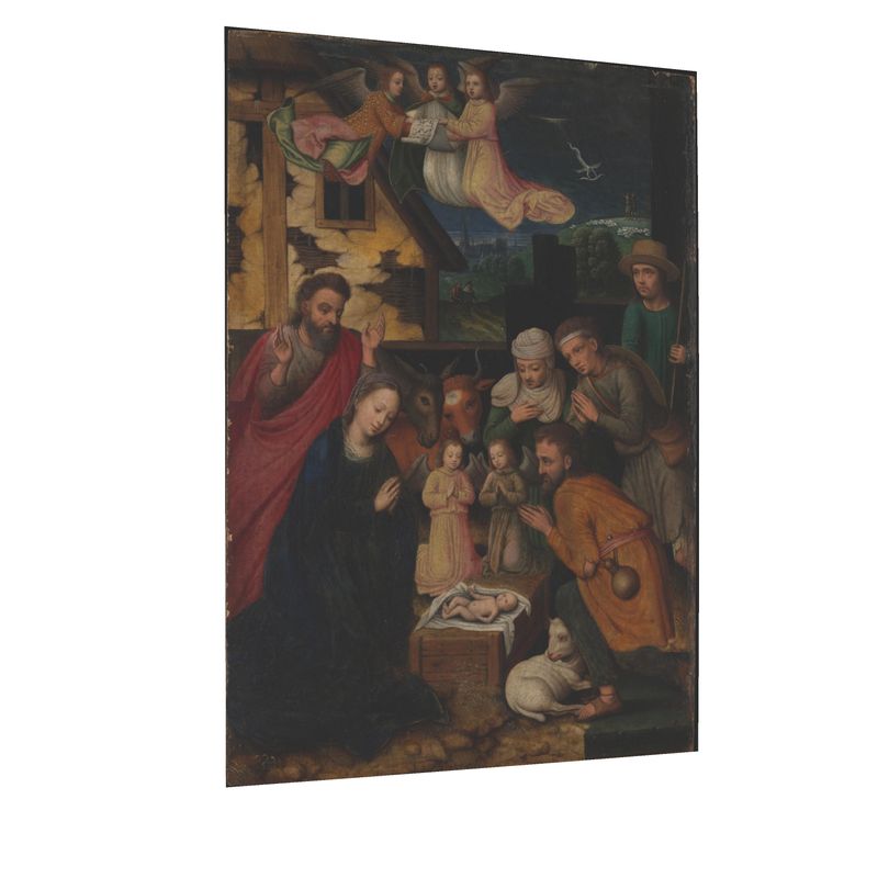 The Adoration of the Shepherds by Marcellus Coffermans Postcard