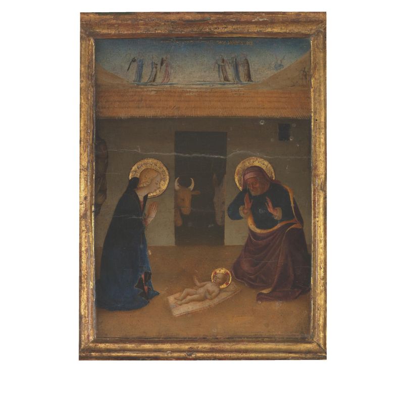 The Nativity by Sano di Pietro Postcard