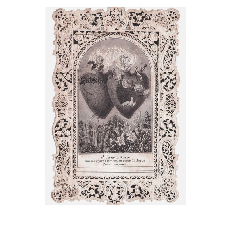 19th Century Lace Holy Postcards
